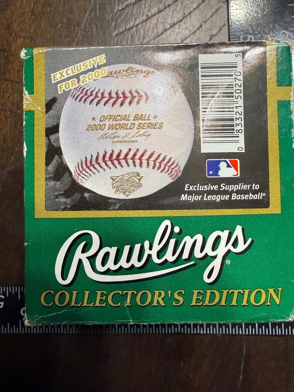 Rawlings Official 2000 World Series Baseball Yankees Mets Subway Series Selig